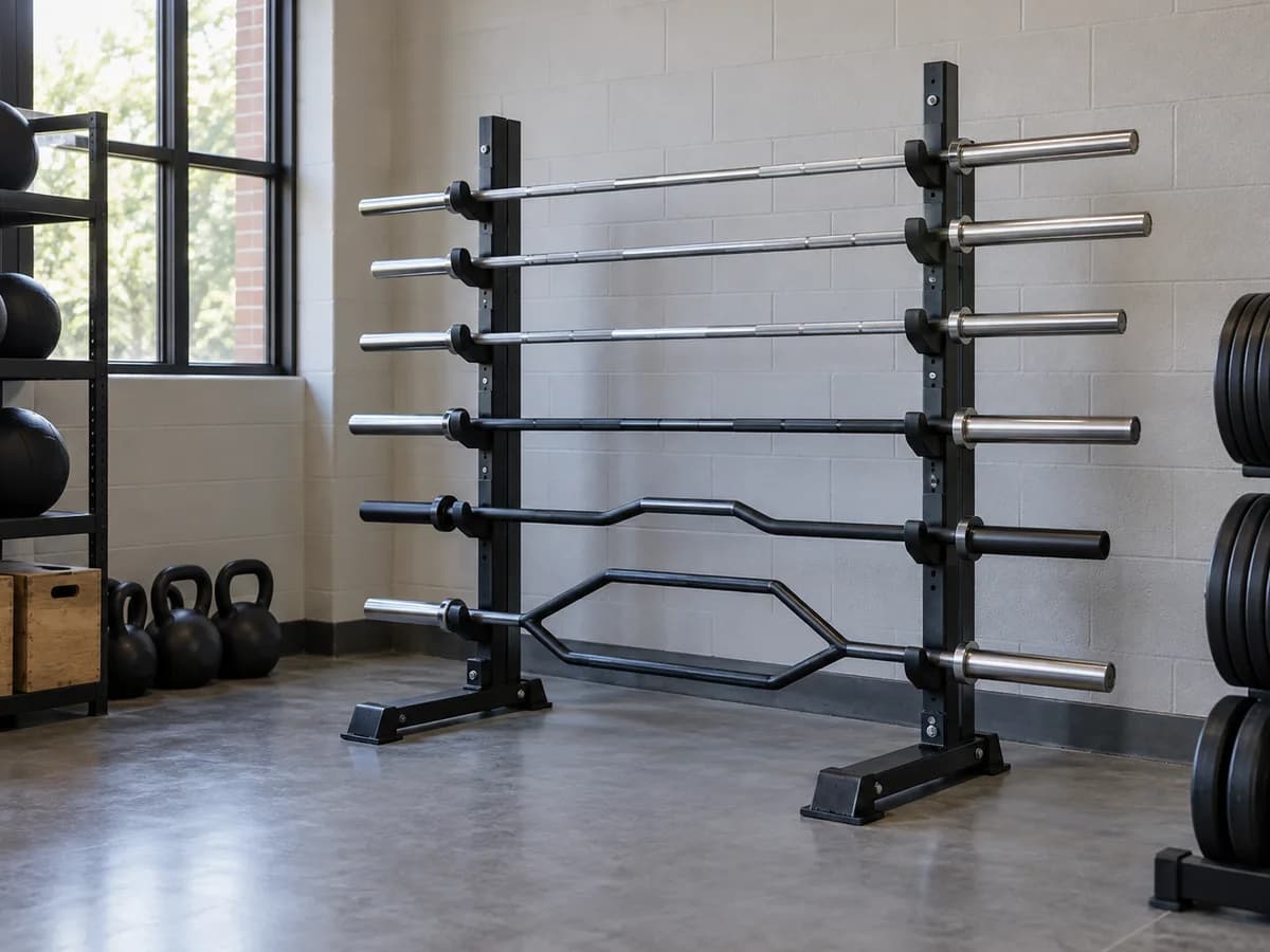 Barbell storage racks