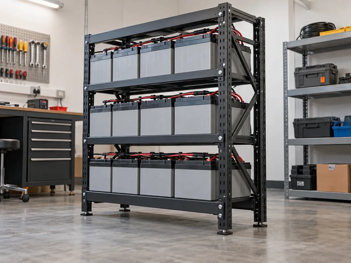 Stationary battery racks