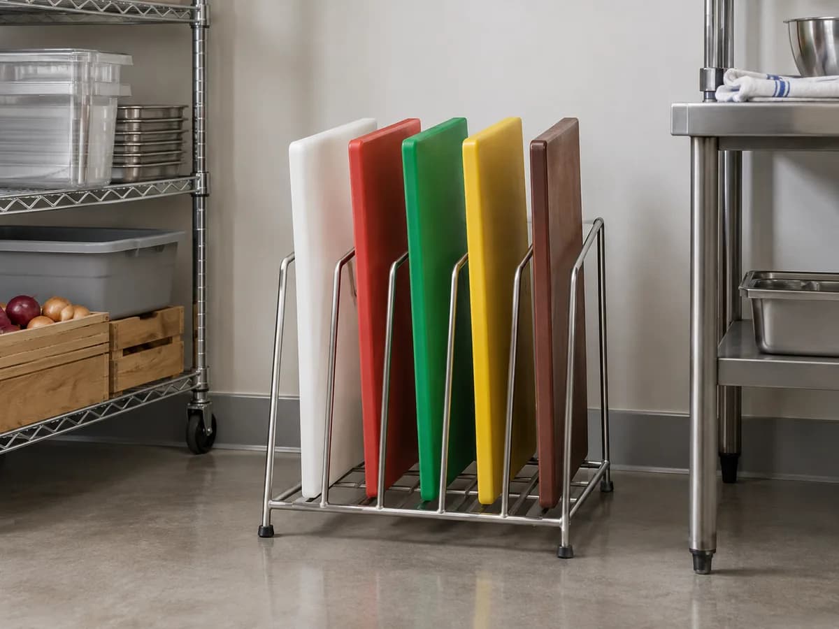 Cutting board storage racks