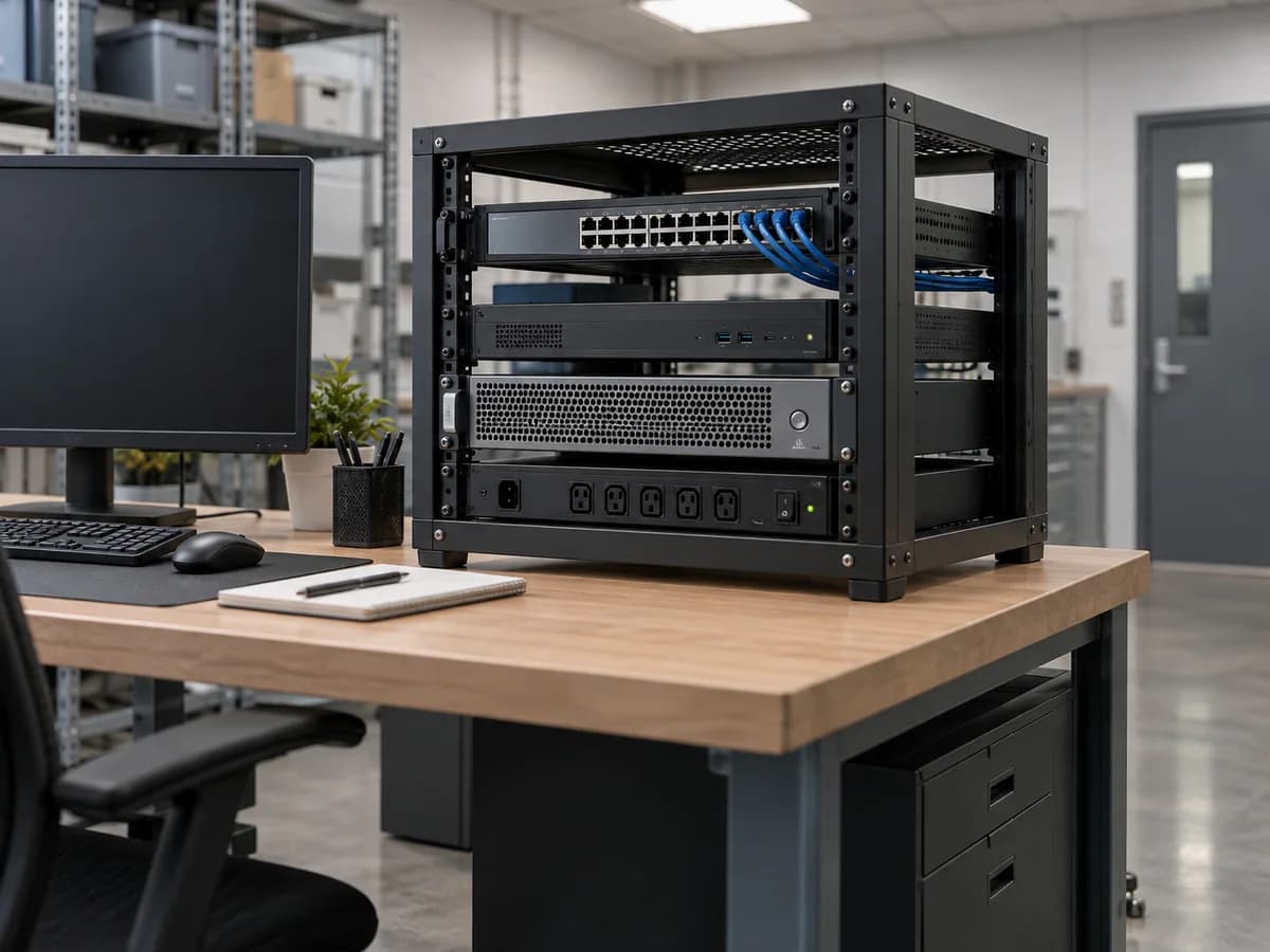 Desktop equipment racks