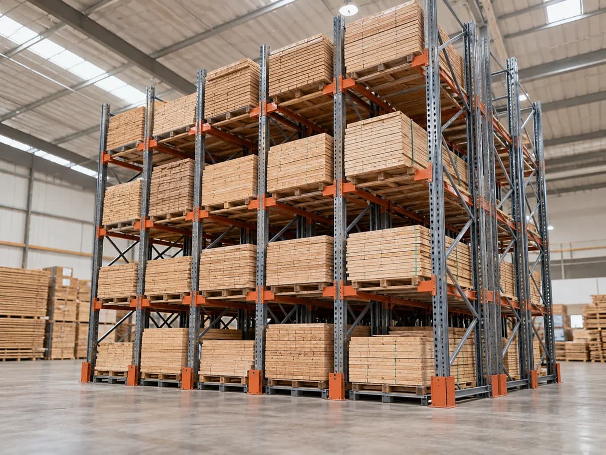 Drive-in pallet racking