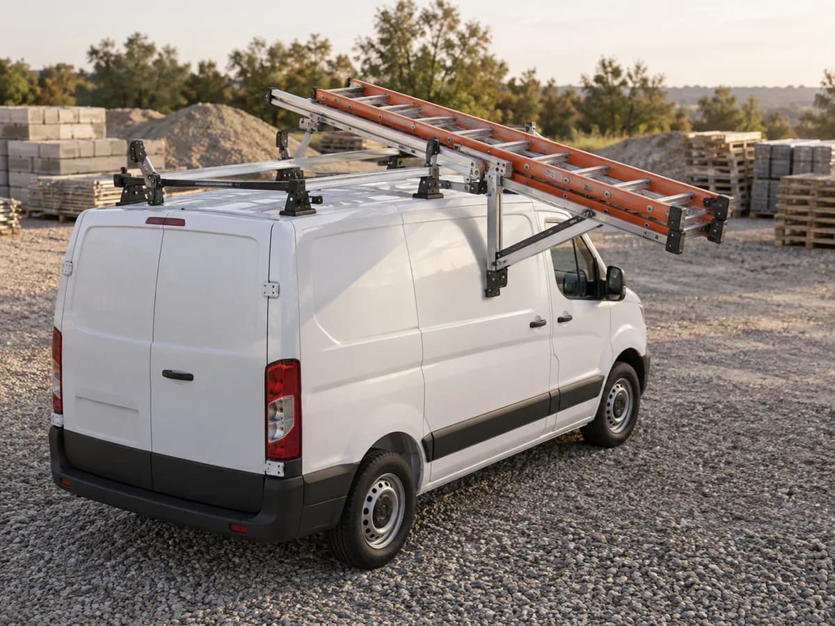 Drop-down ladder racks