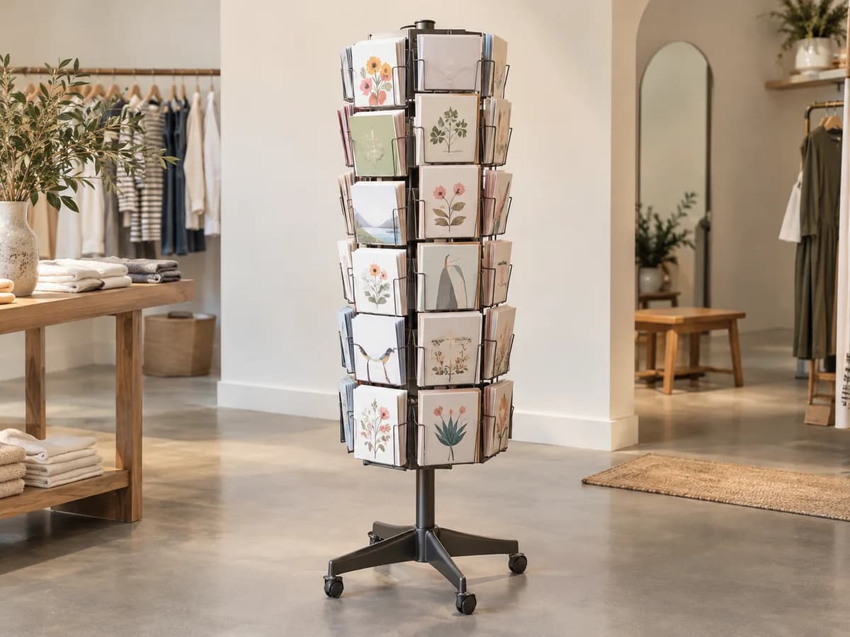 Greeting card display racks