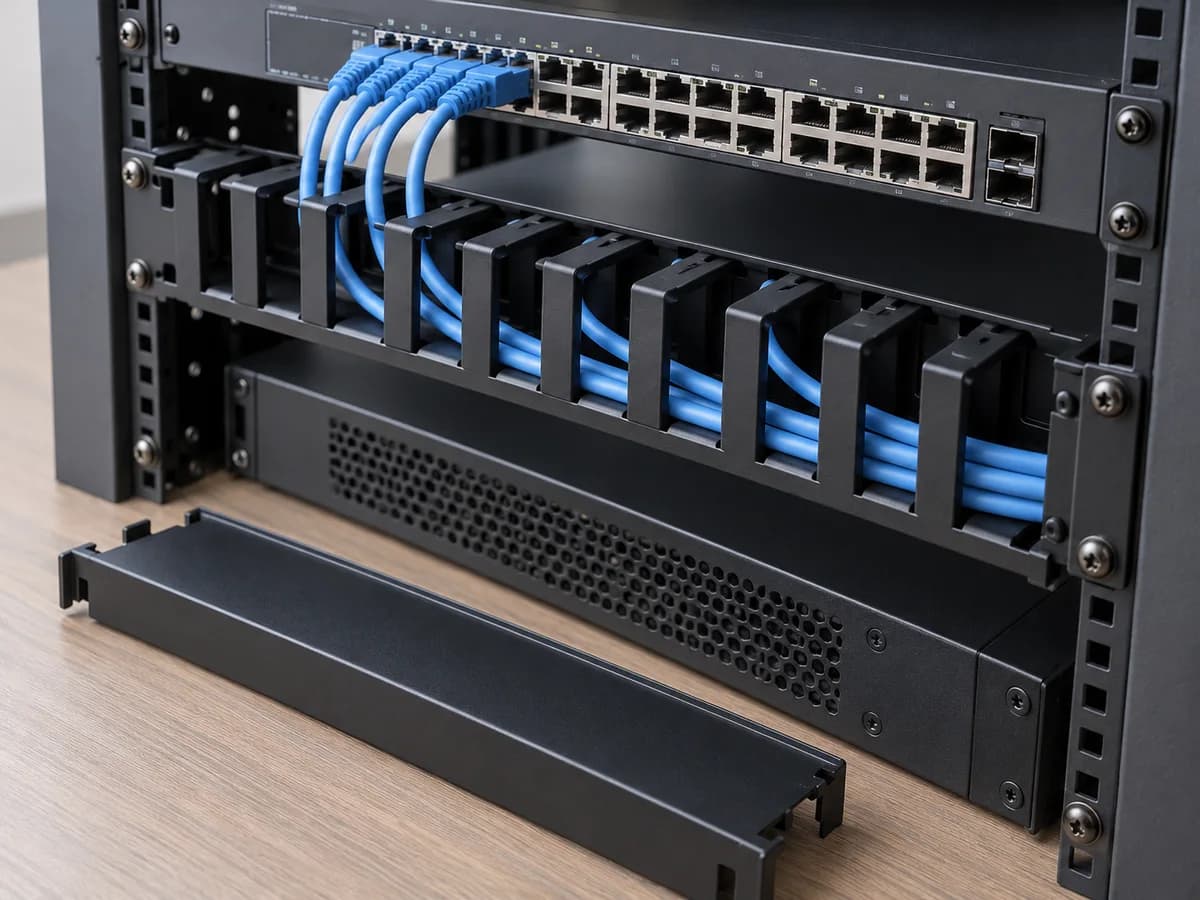 Horizontal rack cable managers