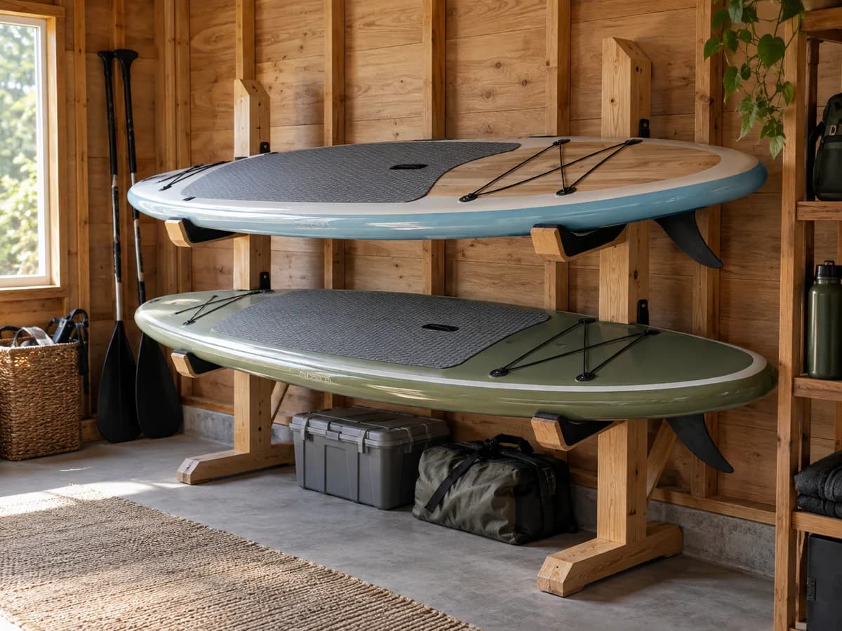 Paddleboard storage racks
