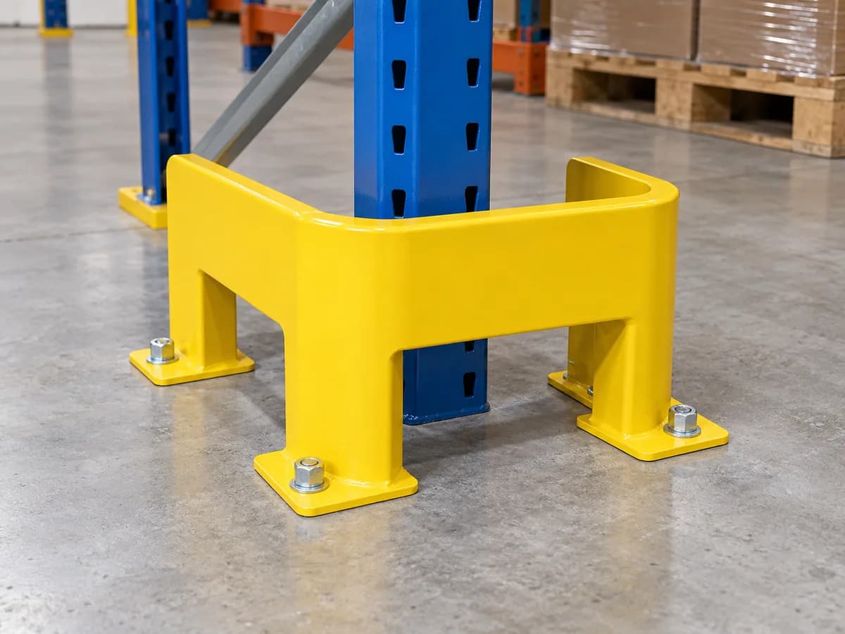 Rack upright protectors
