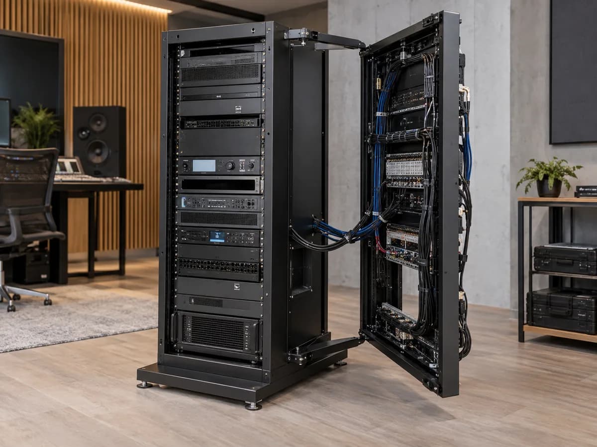 Swing-frame floor racks