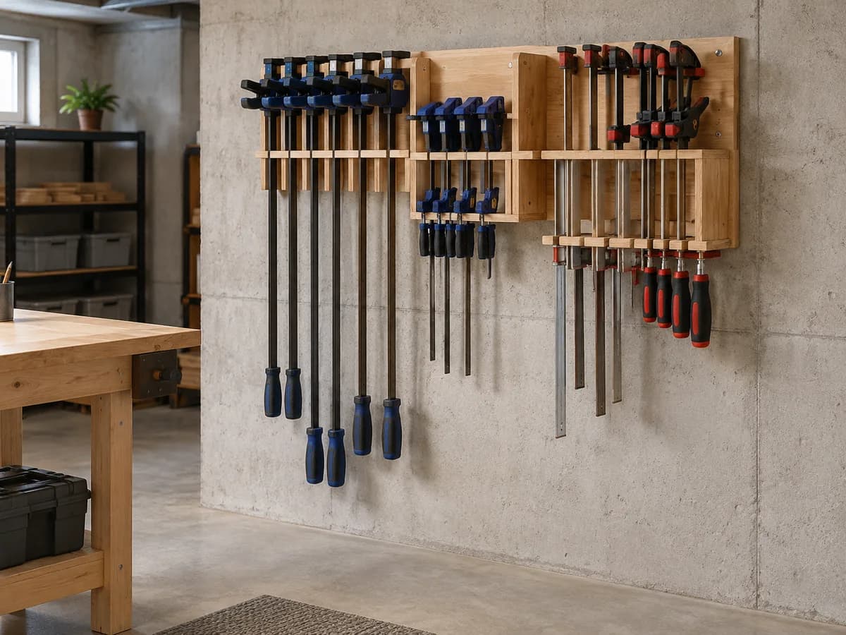 Workshop clamp racks