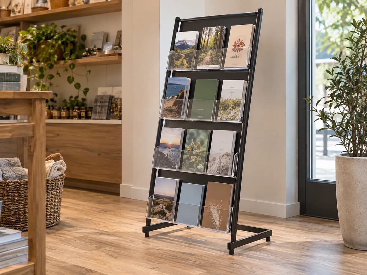 Literature display racks